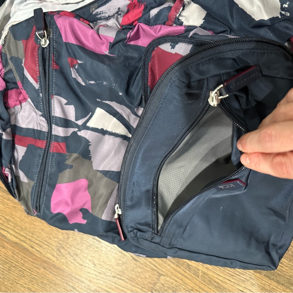 Tumi Packable Backpack- Navy/ Multicolor - image 5